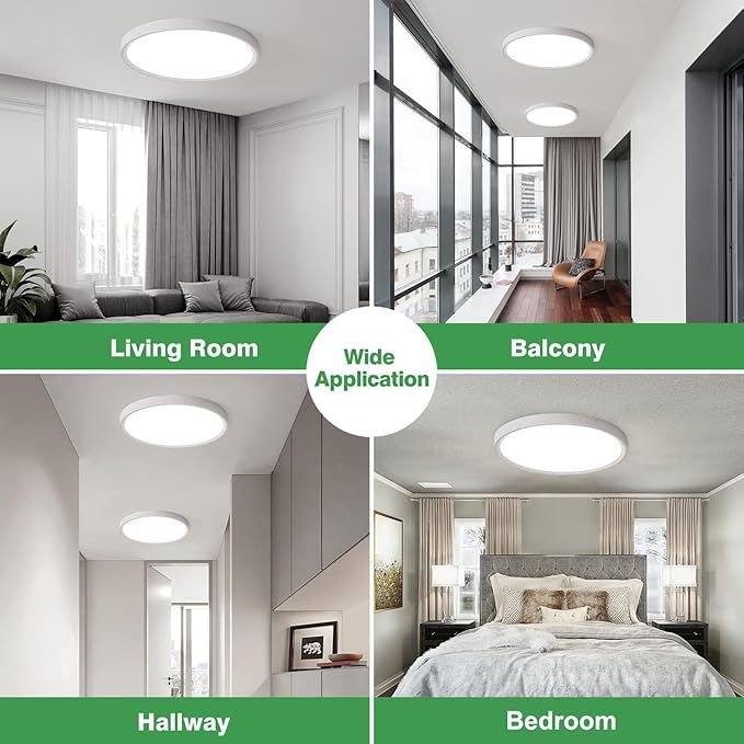 6PK 15.8 Inch Dimmable LED Flush Mount Ceiling Light, - Image 8