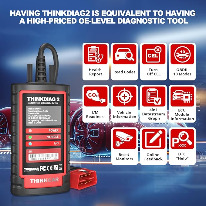 Thinkdiag2 All System Bidirectional OBD2 Diagnostic Scanner - Image 7