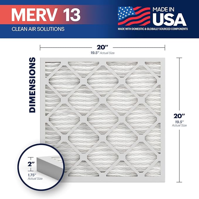 BNX TruFilter 20x20x2 Air Filter MERV 13 - Image 2