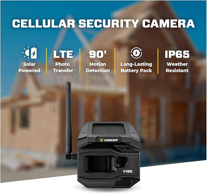 Vosker V150 Solar-Powered LTE Cellular Home Security Outdoor Camera | Motion - Image 4