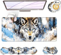BFUKVOU Large Keyboard Mouse Pad Set, Extended Mouse Pad+Keyboard Wrist Rest by Unknown