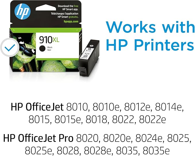 HP 910XL Black High-Yield Ink Cartridge | Works - Image 3