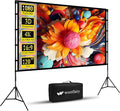 Projector Screen and Stand, Wootfairy 120 inch Foldable and Portable Projection by wootfairy