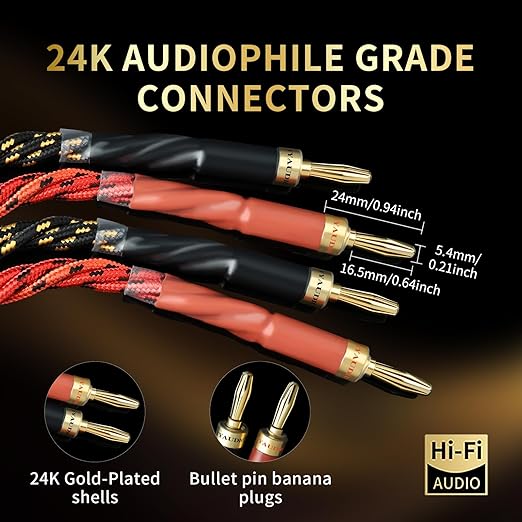 12 AWG 2Pack Audiophile Speaker Cable – Speaker Wire - Image 5