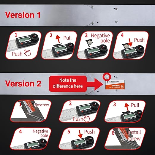 Angle Finder Tool Digital 7 Inch / 200 mm Stainless Steel DPRAF-7-B, Digital - Image 5