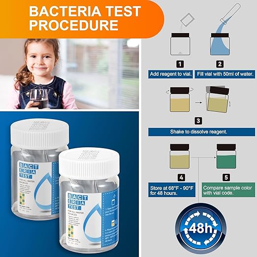 AAwipes Drinking Water Test Strips 17 in 1 50 Strips + 2 Bacteria Tester Kits - Image 8