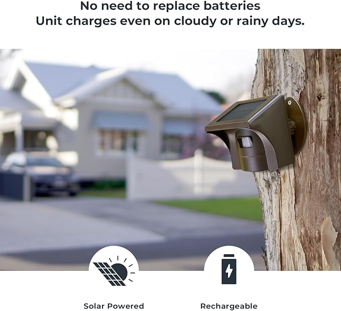 eMACROS Solar Wireless Driveway Alarm — 1/2 Mile Long Range Motion Sensor - Image 2