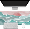 EOBKLAX Ocean Wave and Mountain Large Gaming Mouse Pad, Waterproof Desk Mat by EOBKLAX