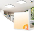 Mcacggo 12-Pack 2x2 FT LED Flat Panel Light Surface Mount, Triac Dimmable & by Mcacggo