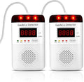 2 Packs Combination Gas & Carbon Monoxide Detectors Plug in, Portable CO by DOUSHIQIAN