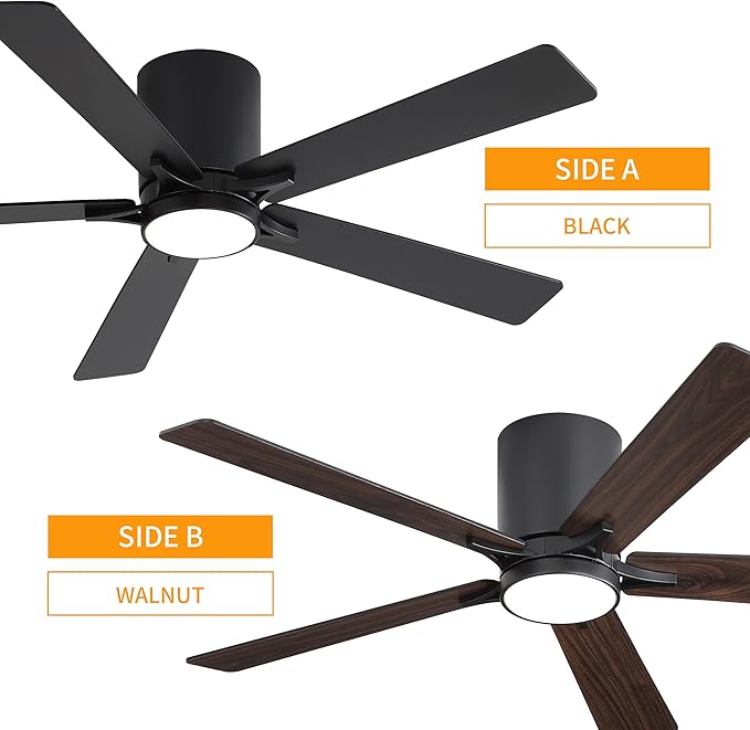 WINGBO 48" DC Flush Mount Ceiling Fan - Image 3