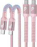 USBC Cables 6FT, Long USBC Fast Charging Cable Nylon Braided USB C iPhone by PRAKIE