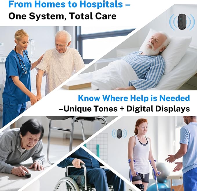 Wireless Caregiver Pager - 500ft Range Nurse Call System - Image 3