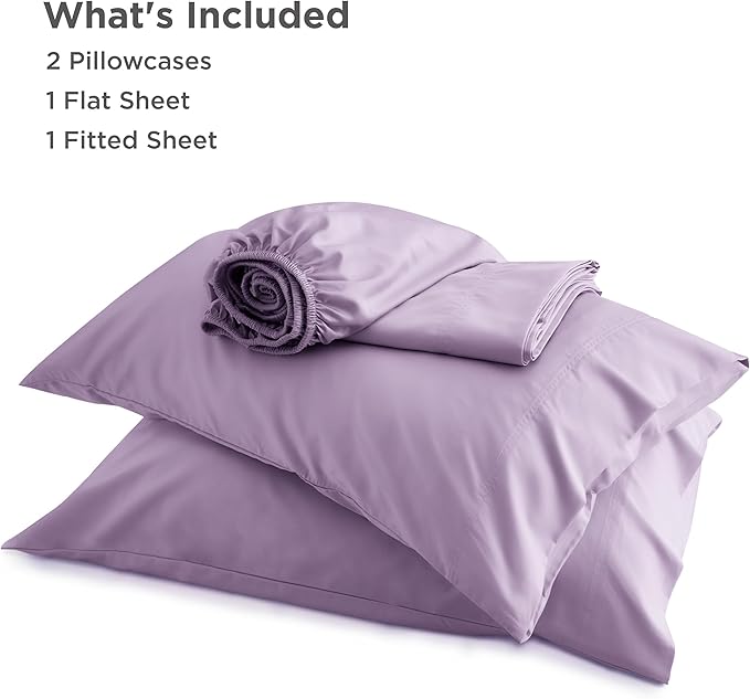 Bedsure Queen Sheet Set, Rayon Derived from Bamboo, Cooling Sheets, Breathable - Image 7