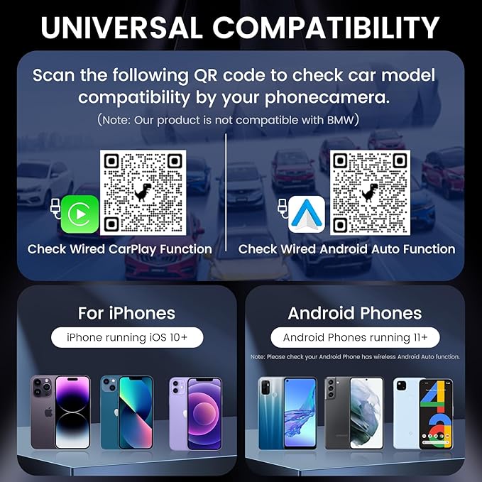 HEYINCAR+ H-Air Wireless CarPlay & Android Auto Adapter, 2025 Upgrade, Plug & - Image 7