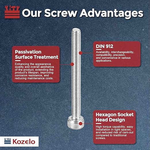 Kozelo 30pcs Socket Head Cap Screws - Image 3