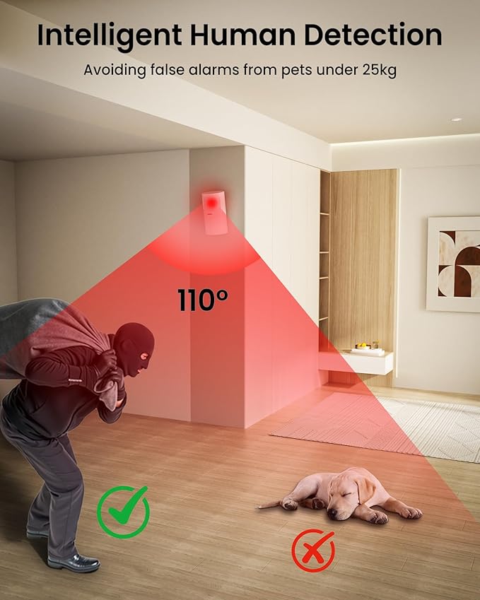 NGTeco 11-Piece Home Security Alarm Kit, Wi-Fi Home Security System - Image 6