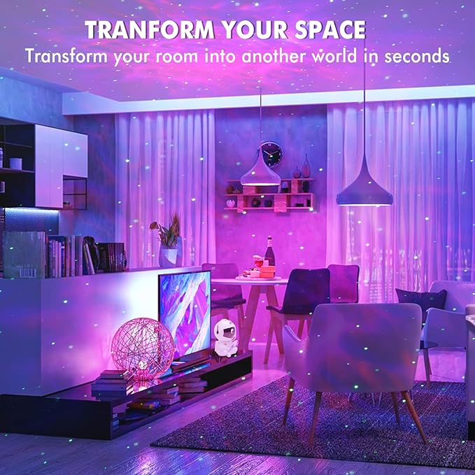 Astronaut Star Projector, Kids Night Light, Nebula Projector Light. Galaxy - Image 4