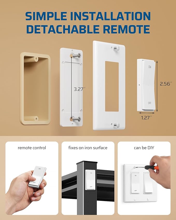 DEWENWILS Wireless Light Switch and Receiver Kit, No in-Wall Wiring Required - Image 6