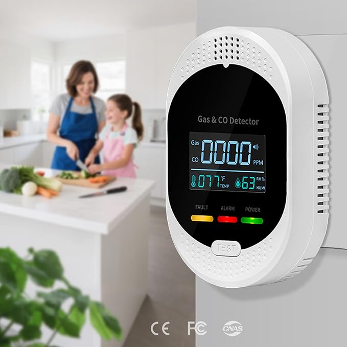 4-in-1 Carbon Monoxide & Natural Gas Detectors - Image 2