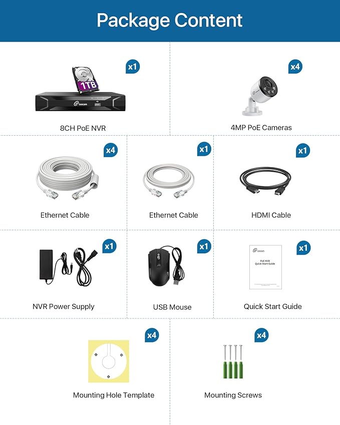 Loocam 5MP PoE Security Camera System 8CH H.265+NVR - Image 9