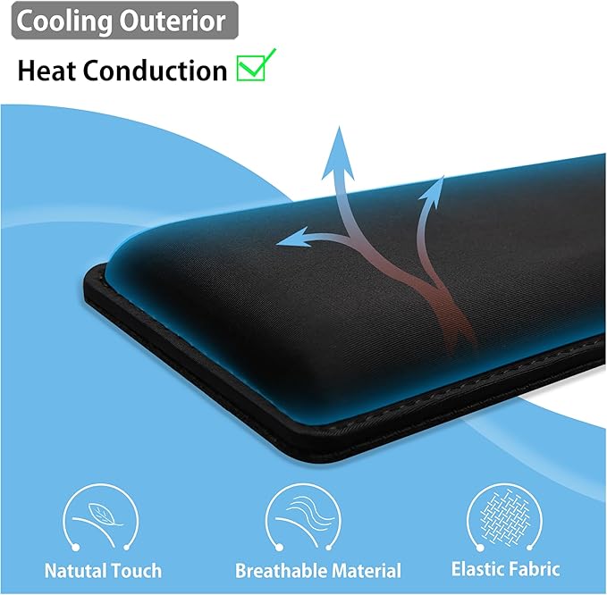 Faluber Cooling Gel Wrist Rest, 17.3-inch Length - Image 6