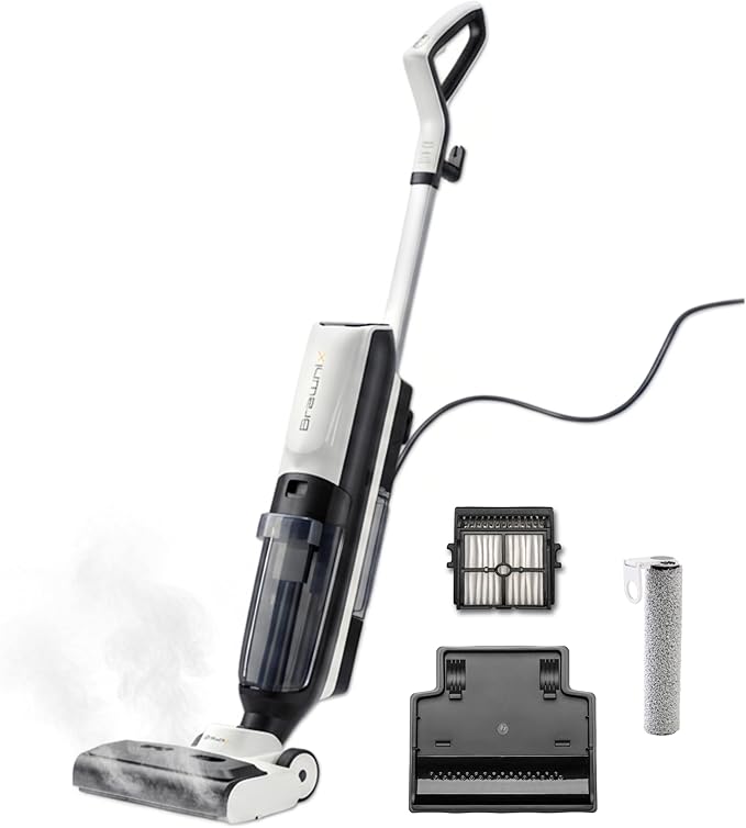 BRAWNIX Wet Dry Vacuum and Mop for Hard Floors | Digital Display | Great for by Brawnix