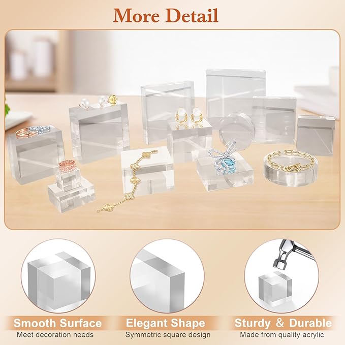 SAMYUCHO Acrylic Base 4 Pieces Acrylic Blocks - Image 7