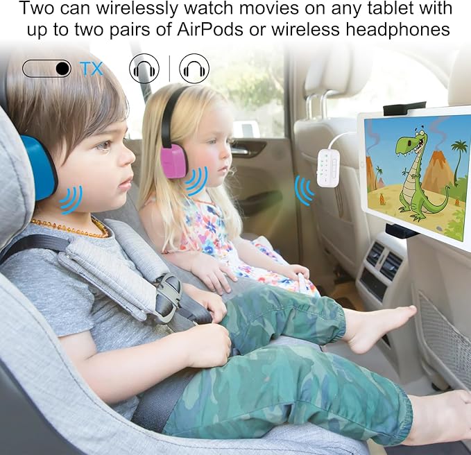 2026 Upgraded Pro Bluetooth 5.4 Transmitter Receiver, 2-in-1 Airplane Wireless - Image 4