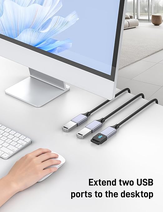 KAYQINHO 6.6FT USB A Male to 3 Female Cable, USB Splitter Cable - Image 6