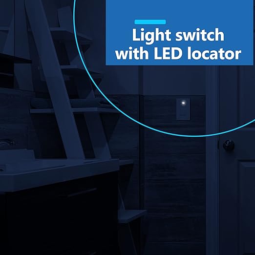 LIDER Minimalist Design Matte Finish Lighted Decorator Switch - Image 5