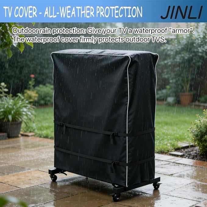 JINLI 55-60 inch outdoor TV trolley cover, courtyard TV cover, Oxford fabric - Image 7