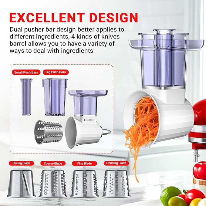AMZCHEF Slicer Shredder Accessories and Attachments - Image 5
