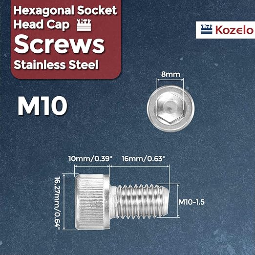 Kozelo 20pcs Socket Head Cap Screws - Image 2
