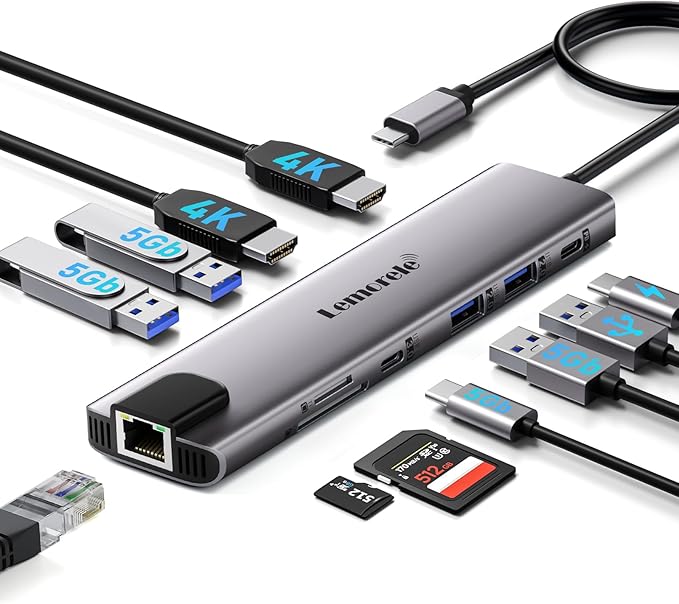 Aluminum Docking Station USB-C Hub - Image 9