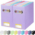 BALEINE File Organizer Box, Cardboard File Folder Organizer by BALEINE