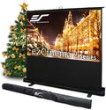 Elite Screens ezCinema 2 Projector Screen, 84-inch 16:9, Manual Floor Pull Up by EliteScreensInc