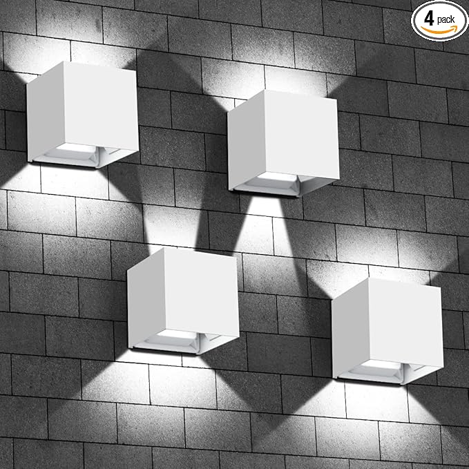 ledmo LED Outdoor Sconses Light Up and Down Wall Lights Aluminum IP65 4.7-Inch by LEDMO