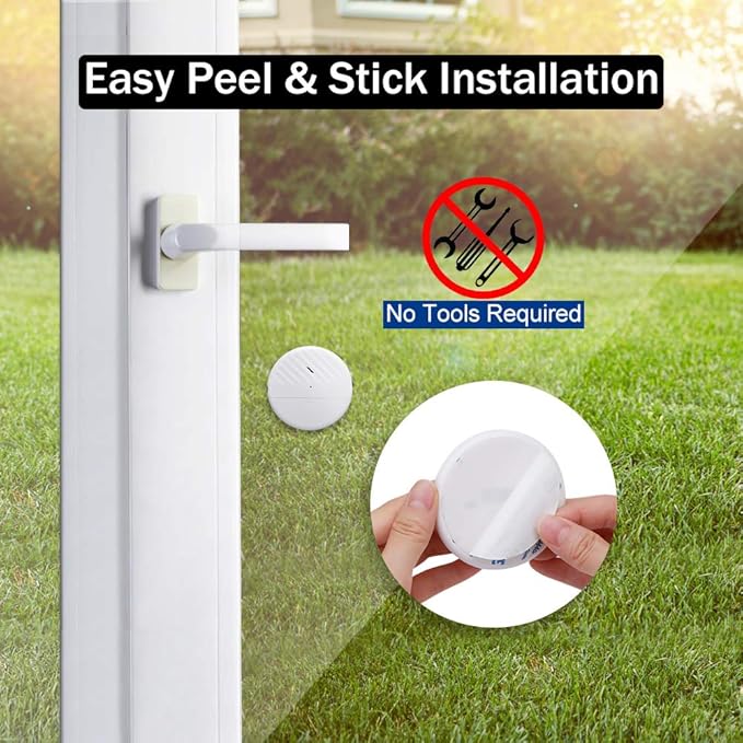 Wsdcam Glass Break Sensor Alarm 125dB Ultra-Slim Wireless Glass Break Detector - Image 7