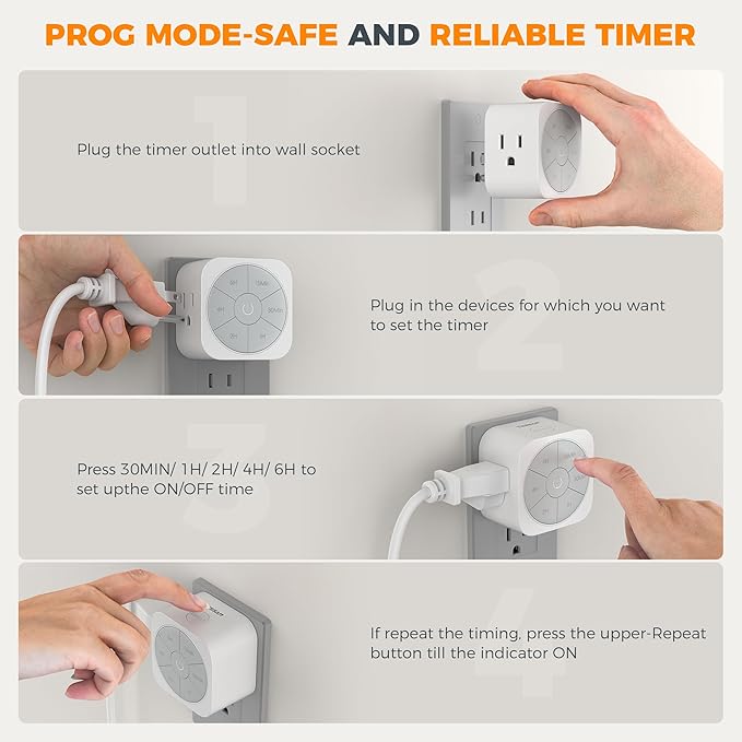 Outlet Timer Indoor 2 Pack, Countdown Timers - Image 3