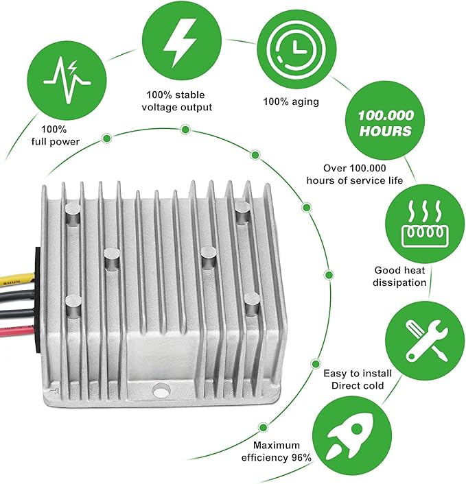 DC 24V Step Down to 12V 30A 360W Converter Regulator Waterproof Buck Power - Image 3