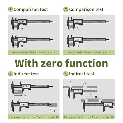 SCITOOLS Digital Caliper 0-6" Measuring Tool, Micrometer Caliper - Image 5