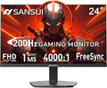 SANSUI Gaming Monitor, 24 Inch 200Hz 180Hz, FHD 1080P 1ms 110% sRGB Computer by SANSUI