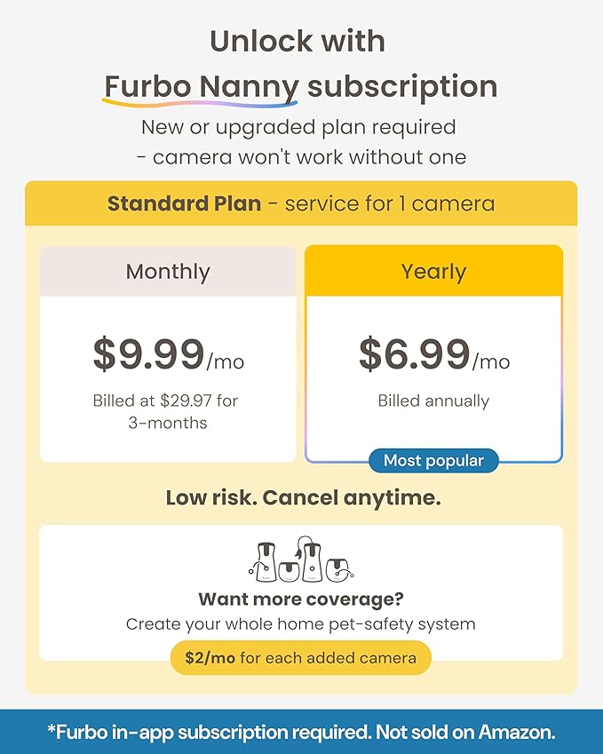Furbo 360° Cat Camera + Mini 360° Cam 2-Camera Bundle Nanny Subscription: Cat - Image 6