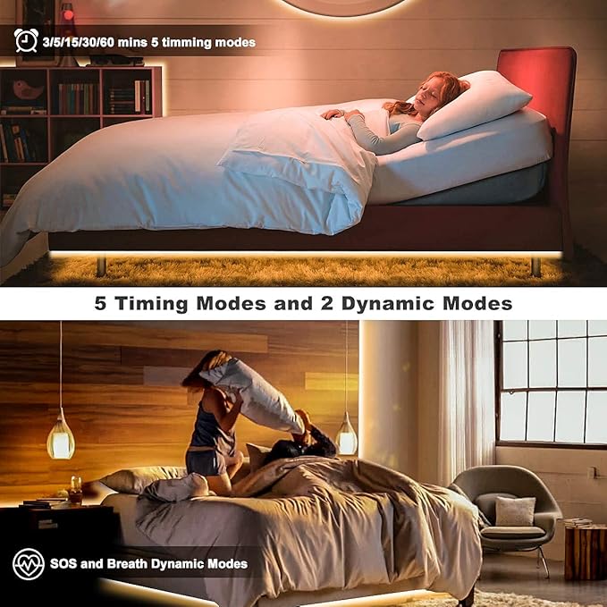 MY BEAUTY LIGHT LED Strip Lights Warm White, 65.6ft Dimmable LED Light Strip - Image 5