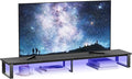 aboxoo 47" TV Riser with Light for 32-60 inch TV, TV Riser Stand Shelf by aboxoo