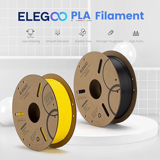 ELEGOO PLA Filament 1.75mm Beige 1KG, 3D Printer Filament Dimensional Accuracy - Image 2