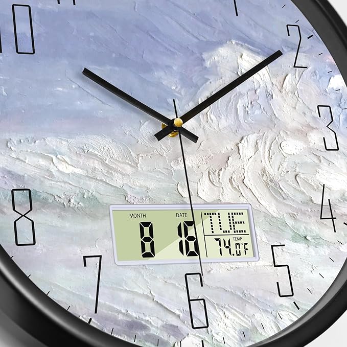 SCOAGE Digital Wall Clock Battery Operated - Image 5
