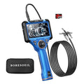 BORESOEIL 360° Articulating Borescope, 5.0FT 0.25in HD 1080P Flexible Snake by Boresoeil