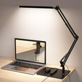 TROPICALTREE LED Desk Lamp for Home Office and Round Base, Clamp-On by TROPICALTREE